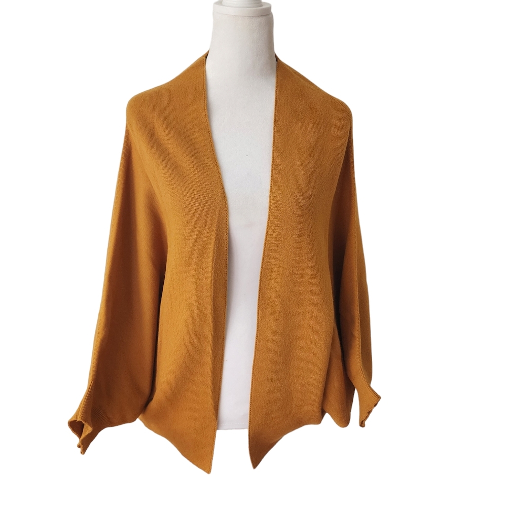 Euc Anthropologie | Akemi + Kin Mina Yellow Mustard Shrug Cardigan O/S View 2